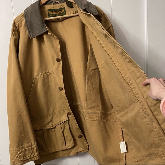 Vintage 90’s Timberland Weathergear Lined Cotton Chore Coat Removable liner - Picture 13 of 16